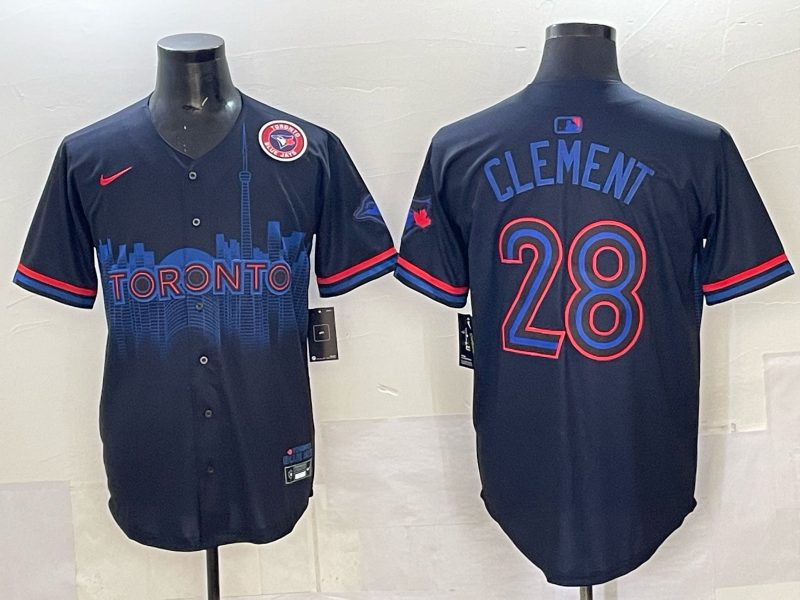 Men 2025 Toronto Blue Jays #28 Clement Blue Nike MLB Jersey 005